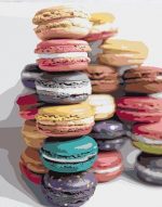 Stacked Macarons Paint By Numbers