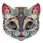 Mandala Face Cat Paint By Numbers