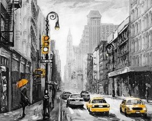 New York Taxis Paint By Numbers