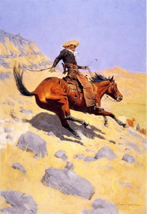 Cowboy On Horse Paint By Numbers