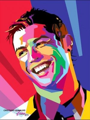 Cristiano Ronaldo Pop Art Paint By Numbers