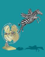 Flying Zebra Paint By Numbers