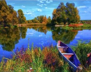 Old Boat Lakeside Paint By Numbers