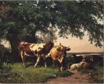 Cows Under Tree Paint By Numbers