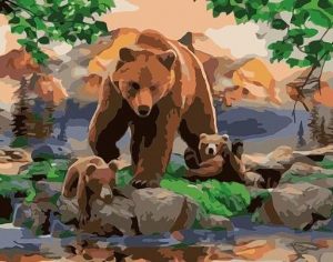 Bear Family Paint By Numbers