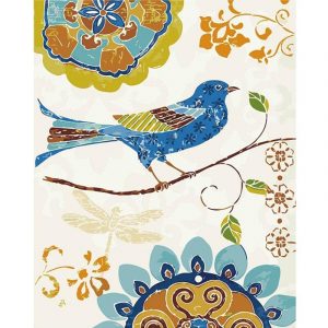 Blue Pigeon Birds Paint By Numbers