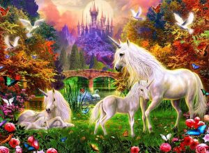Horses Unicorn In Heaven Paint By Numbers