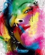Colorful Woman Face Paint By Numbers