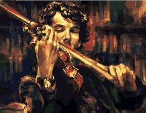 Sherlock Holmes Violinist Paint By Numbers