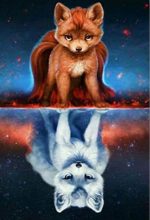 The Fox and The Wolf Animals Paint By Numbers