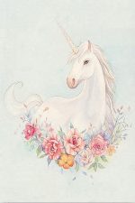 Unicorn And Flowers Paint By Numbers