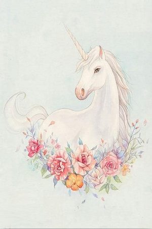 Unicorn And Flowers Paint By Numbers