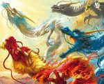 Dragon Kings of the Four Seas Paint By Numbers