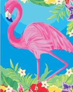 Pink Flamingo Paint By Numbers