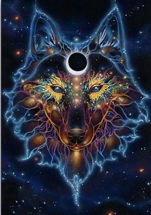 Spiritual Wolf Paint By Numbers