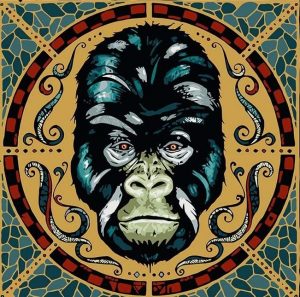 Gorilla Head Paint By Numbers