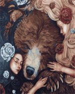 Bear And Girls Paint By Numbers