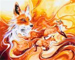 Flamed Fox Animals Paint By Numbers