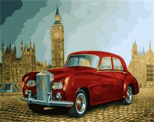 Antique Car In London Paint By Numbers