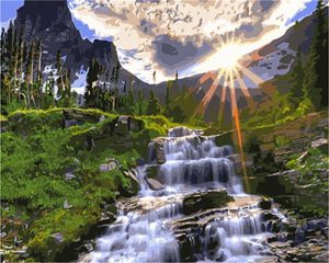 Waterfall Rock Paint By Numbers
