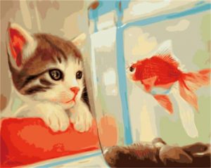 Cat And Fish Paint By Numbers