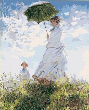 Woman With a Parasol Paint By Numbers
