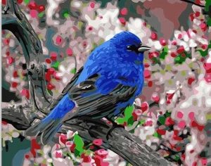 Blue Bird Paint By Numbers