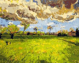 Landscape Under A Stormy Sky Paint By Numbers