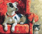 Dog On Couch Paint By Numbers