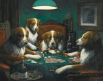 Dogs Playing Cards Paint By Numbers