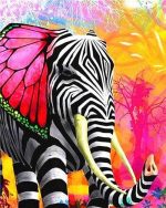 Elephant Zebra Paint By Numbers