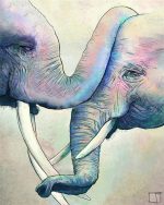 Elephants Greeting Animals Paint By Numbers