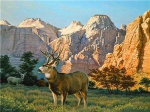 Elk In The Sawtooths Animals Paint By Numbers