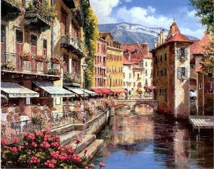 Afternoon In Annecy Paint By Numbers