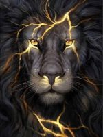 Lightning Lion Paint By Numbers