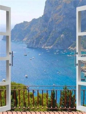 Seascape Window Paint By Numbers