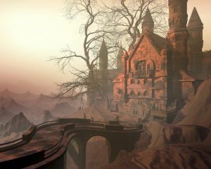 Fantasy Mountain Castle Paint By Numbers