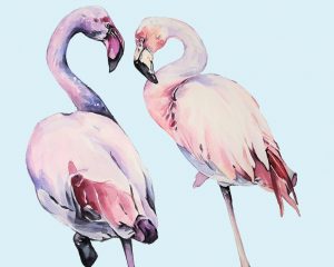 Flamingo Birds Paint By Numbers