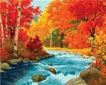 Autumn Forest River Paint By Numbers