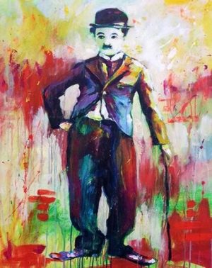 Colorful Charlie Chaplin Paint By Numbers