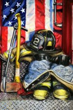 Fireman Equipment Paint By Numbers