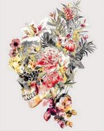 Floral Skull Paint By Numbers