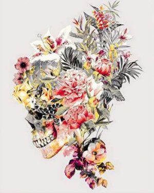 Floral Skull Paint By Numbers