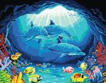 Dolphins And Fish Paint By Numbers