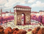 Arch Of Triumph Paris Paint By Numbers