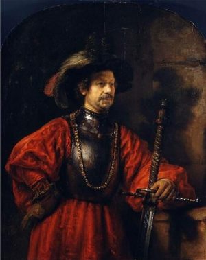 Man In Military Costume Rembrandt Paint By Numbers
