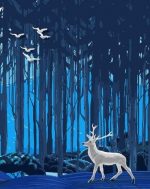 Grey Deer paint by numbers