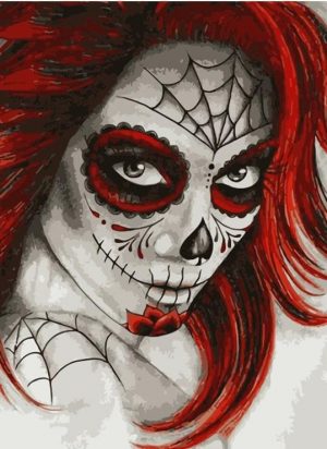 Sugar Skull Girl Paint By Numbers