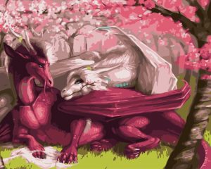 Dragons In Love Paint By Numbers