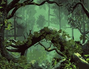 Green Forest Paint By Numbers